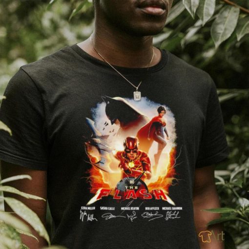 DC The Flash Movie signature poster shirt