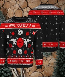 D&D Have Your Self A Merry Little CritMas Woolen Christmas Ugly Sweater