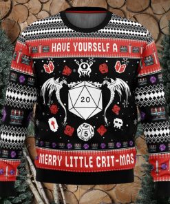 D&D Have Yourself A Merry Little Crit Mas Dungeons and Dragons Ugly Christmas Sweater