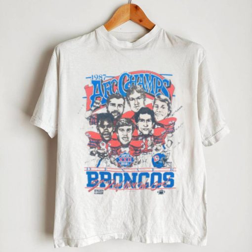 DENVER BRONCOS 1987 SALEM SPORTSWEAR AFC CHAMPIONS CARICATURE SWEAT