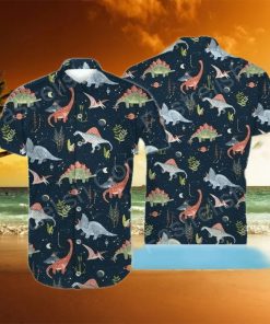 DINOSAUR COSMIC NIGHT HAWAIIAN SHIRT