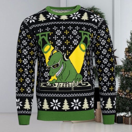 DJ T Rex Ugly Christmas Sweater