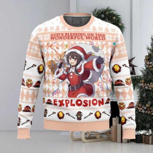 God’s Blessing on this World Explosion KonoSuba Ugly Christmas Sweater