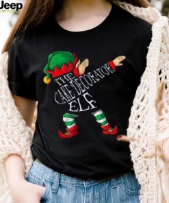 Dabbing Cake Decorator Elf Christmas Shirt