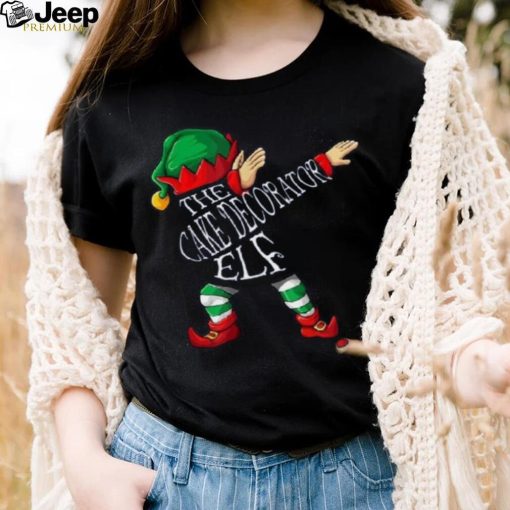 Dabbing Cake Decorator Elf Christmas Shirt