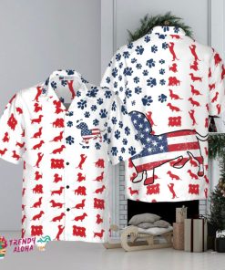 Dachshund American Flag Hawaiian Shirt