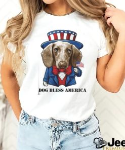 Dachshund Dog Bless America T Shirt