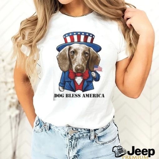 Dachshund Dog Bless America T Shirt