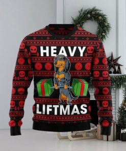 Dachshund Heavy Liftmas Ugly Sweater For Christmas