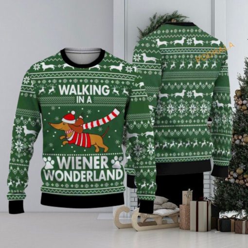 Dachshund Walking In A Weiner Wonderland Dachshund Family Christmas Sweater