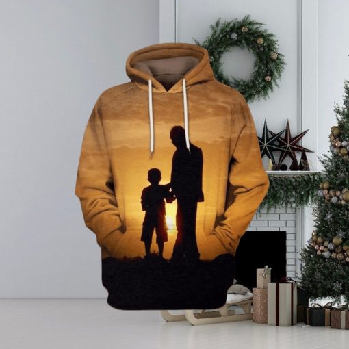 Dad And Sun In Sunset 3d All Over Print Hoodie