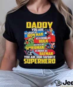 Daddy Superhero Dad Ironman Marvel Father’s Day T Shirt