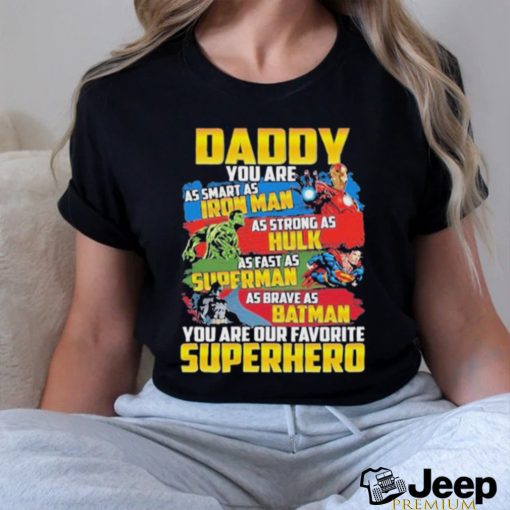 Daddy Superhero Dad Ironman Marvel Father’s Day T Shirt