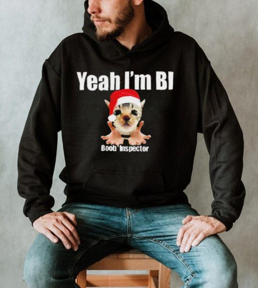 Dalatshirtshop cat yeah I’m bi boob inspector Christmas shirt