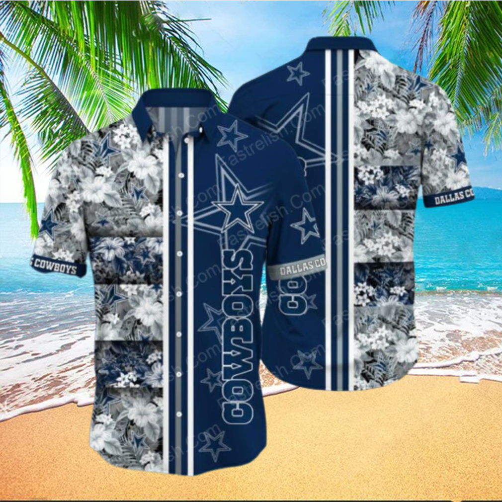 Dallas Cowboys Hibiscus Hawaiian Shirt For Men And Women