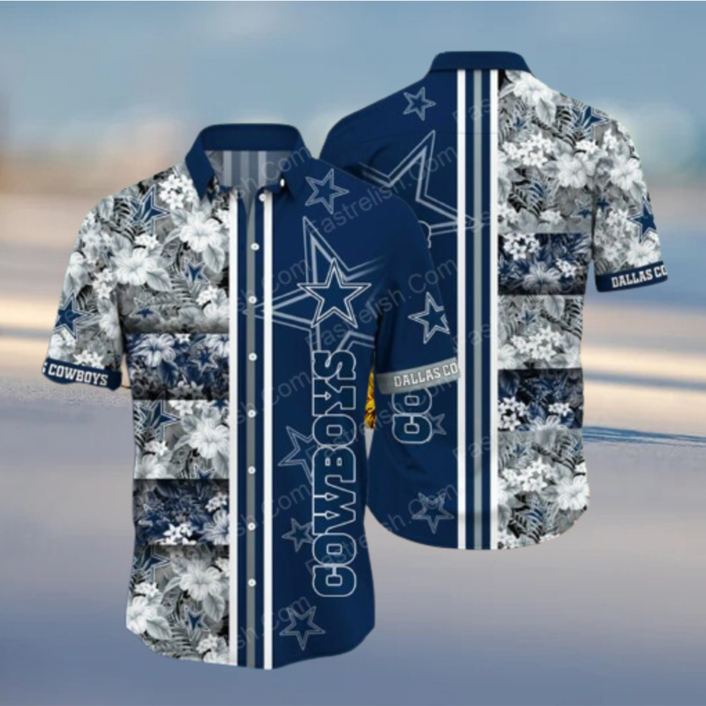 Nfl Dallas Cowboys Flower Pattern Hawaiian Shirt For Men And Women