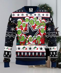 Dallas Cowboys 12 Grinch Xmas Day Xmas Ugly Christmas Sweater Best Christmas Gift Ideas