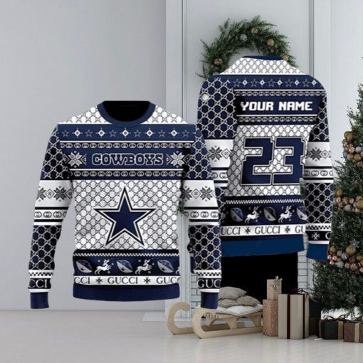 Dallas Cowboys American Football Ugly Christmas Sweater 3D Printed Men And Women Holiday Gift