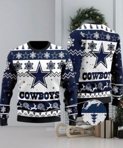 Dallas Cowboys American NFL Ugly Christmas Sweater 3D Printed Men And Women Holiday Gift