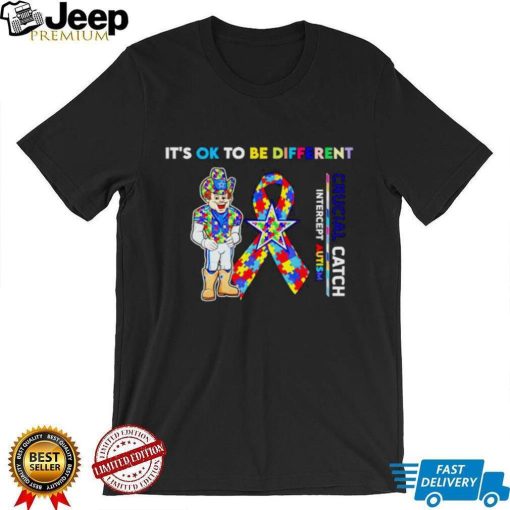 Dallas Cowboys Autism crucial catch it’s ok to be different shirt