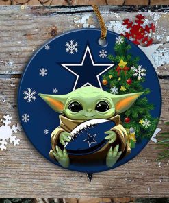 Dallas Cowboys Baby Yoda Ornament Christmas Tree Decorations NFL Gifts