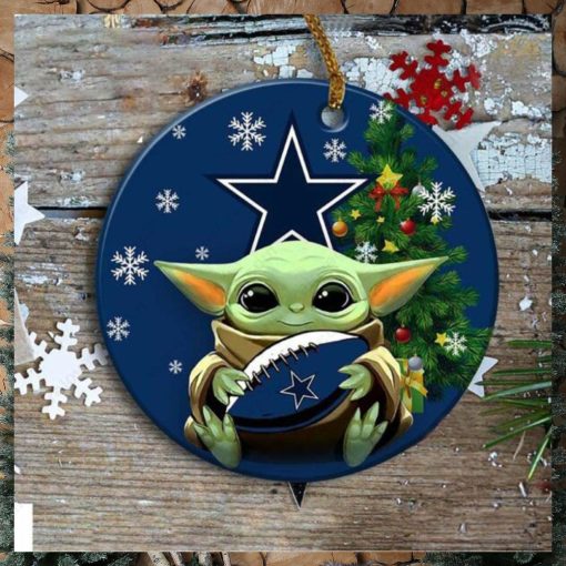 Dallas Cowboys Baby Yoda Ornament