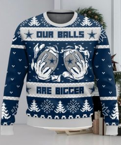 Dallas Cowboys Ball Ugly Sweater 3D Printed Men And Women Christmas Gift