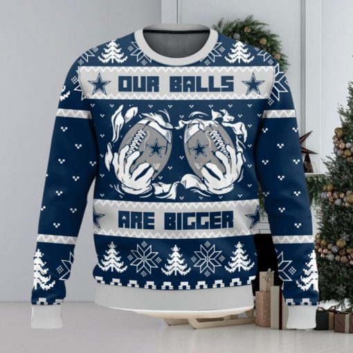 Dallas Cowboys Ball Ugly Sweater 3D Printed Men And Women Christmas Gift