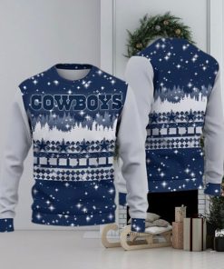 Dallas Cowboys Christmas Forrest Pattern Ugly Christmas Sweater