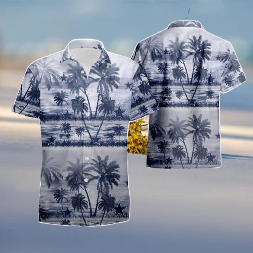 Dallas Cowboys Coconut Island White Summer Hawaiian Shirt And Short