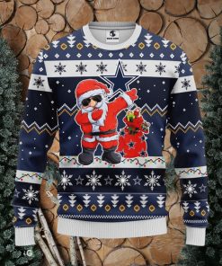 Dallas Cowboys Dabbing Santa Claus Christmas Ugly Sweater Sport Christmas Gift Ideas