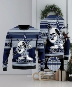 Dallas Cowboys Dabbing Snoopy Ugly Christmas Sweater Jumper