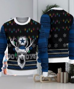 Dallas Cowboys Deer Funny Ugly Christmas Sweater 3D Gift For Fans