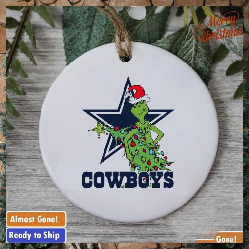 Dallas Cowboys Grinch Christmas tree ornament