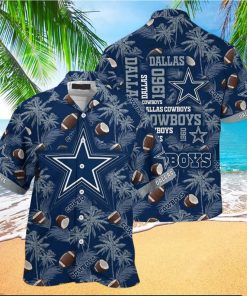 Dallas Cowboys Hawaiian Shirt Coconut Tree Pattern All Over Print