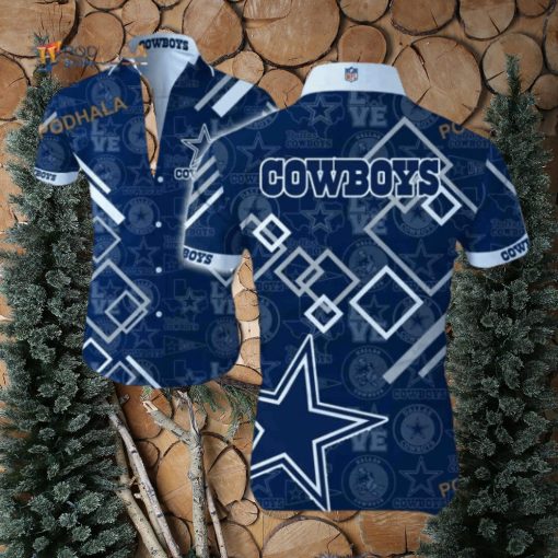 Dallas Cowboys Hawaiian Shirt, Football Gift For Best Friend Aloha Shirt
