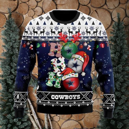 Dallas Cowboys Ho Ho Ho Ugly Christmas Sweater Unique Gift For Men And Women