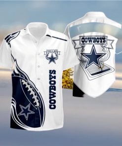 Dallas Cowboys Mens Fireball Summer Hawaiian Shirt And Short