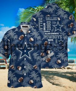 Dallas Cowboys Mens Hawaiian Shirts Summer Casual Button Down