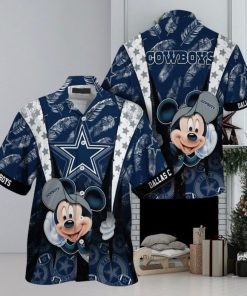 Dallas Cowboys Mickey Mouse NFL Hawaiian Shirt