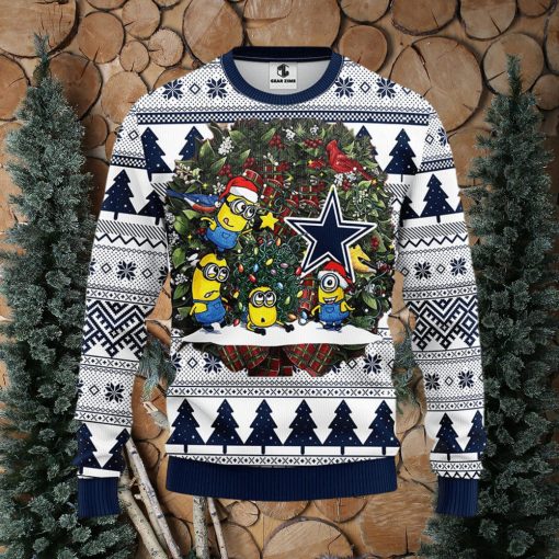 Dallas Cowboys Minion Christmas Ugly Sweater