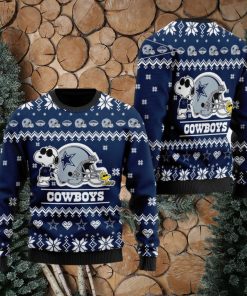 Dallas Cowboys NFL Cute The Snoopy Show Football Helmet Ugly Christmas Sweater