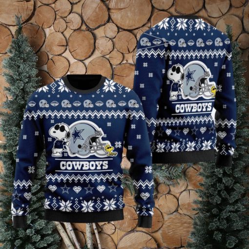 Dallas Cowboys NFL Cute The Snoopy Show Football Helmet Ugly Christmas Sweater