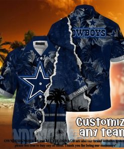 Dallas Cowboys NFL Flower All Over Print Hawaiian Shirt