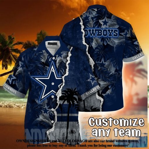 Dallas Cowboys NFL Flower All Over Print Hawaiian Shirt