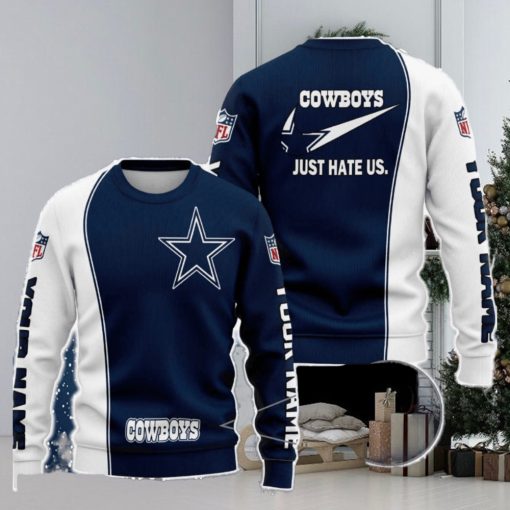 Dallas Cowboys NFL Just Hate Us Personalized For Fans Sweater New