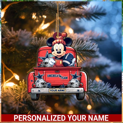 Dallas Cowboys NFL Mickey Ornament Personalized Your Name SP12102339ID05