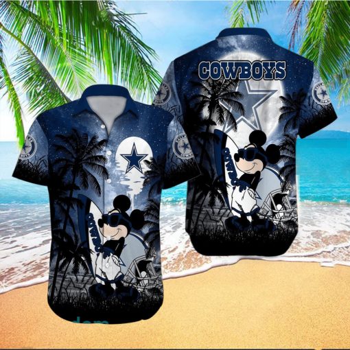 Dallas Cowboys NFL Team Logo Baby Yoda Hawaiian Shirt