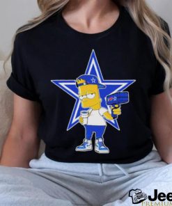 Dallas Cowboys NFL X Bart Simpson Cartoon Shirt