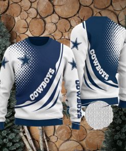 Dallas Cowboys Over Print Full 3D KNITTED Sweater Gift For Men And Women